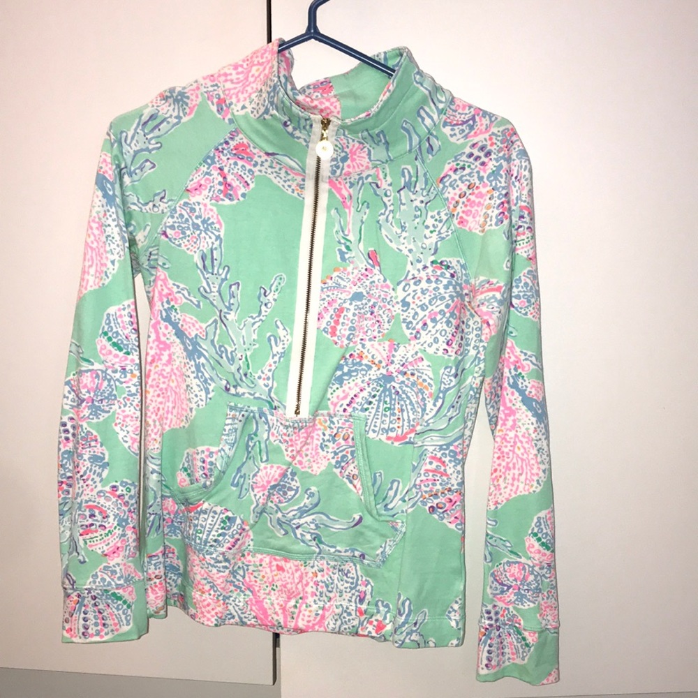 Lilly Pulitzer half zip sweater
